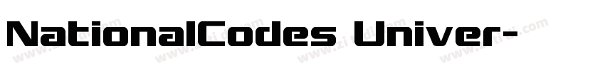 NationalCodes Univer字体转换